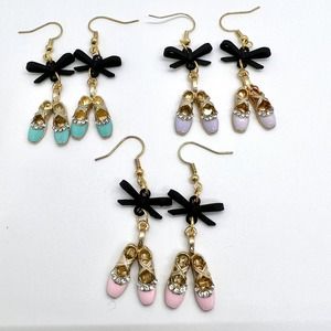 Ballet Earrings - Pointe Shoe Earrings - Ballet Slipper Earring - Dancer Earring